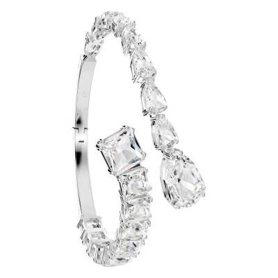 Manchette Matrix Métal Rhodié & Cristaux Blancs, Longueur 16 cm - 5692527 - Swarovski