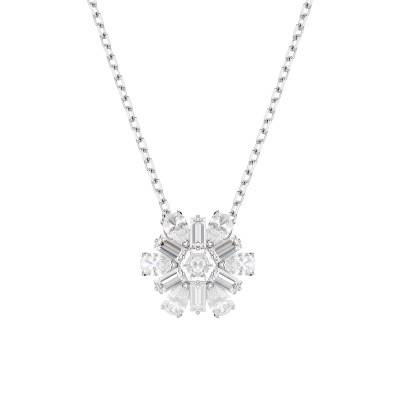 Collier Idyllia Métal Rhodié & Cristaux Blancs, Longueur 38 à 45 cm - 5691484 - Swarovski