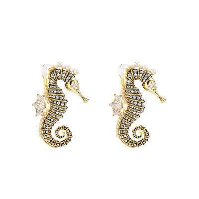 Boucles d'oreilles Idyllia Métal Doré, Cristaux & Perles Blancs - 5690097 - Swarovski