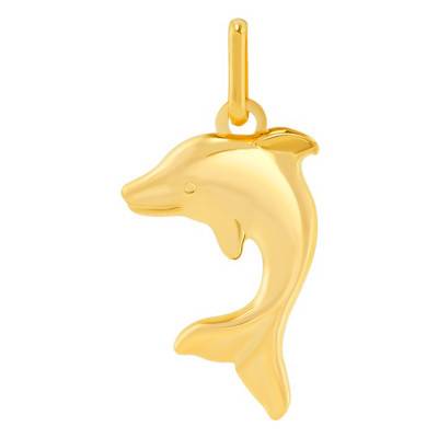Dolphin Pendant in Yellow Gold 375 or 750 - Lucas Lucor