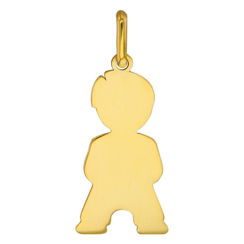 375 Yellow Gold Boy Silhouette Pendant - Lucas Lucor