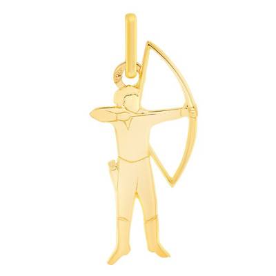 Yellow Gold 375/1000 or 750/1000 Archer Pendant - Lucas Lucor