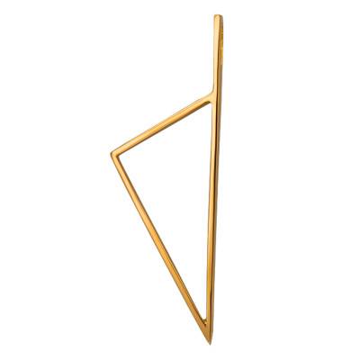 750 Yellow Gold Triangular Corsica Pendant, 13 x 38 mm - Lucas Lucor