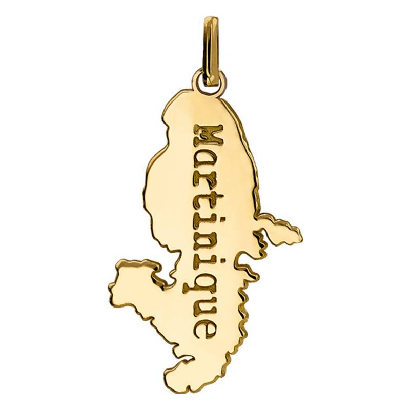 Large Martinique Pendant in 375 or 750 Yellow Gold - Lucas Lucor