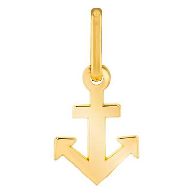 750 Yellow Gold Nautical Anchor Pendant - Lucas Lucor