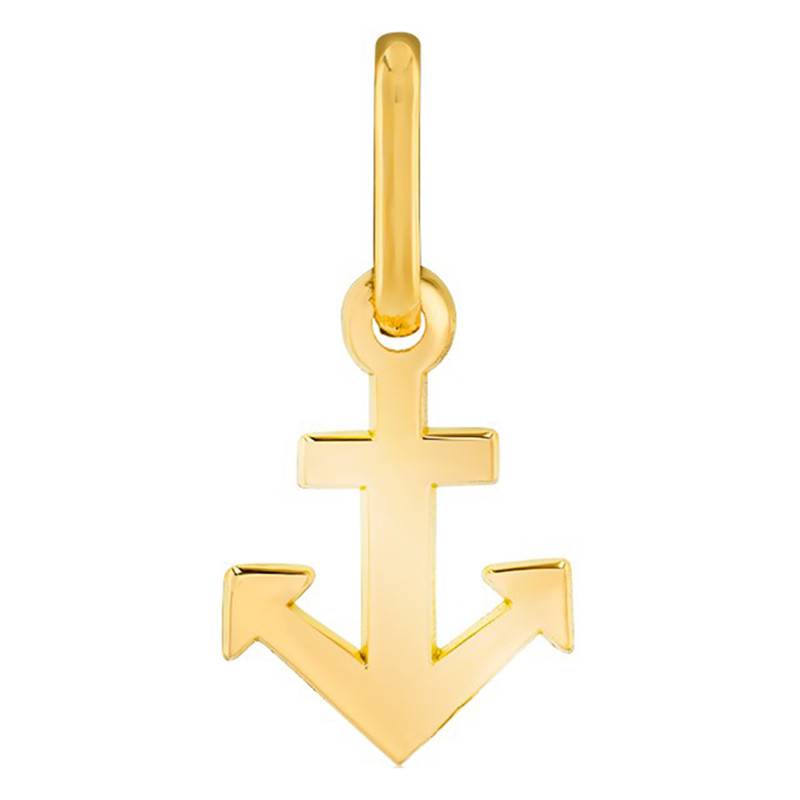 750 Yellow Gold Nautical Anchor Pendant - Lucas Lucor