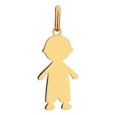 750/1000 Yellow Gold Little Boy Silhouette Pendant - Lucas Lucor - Lucas Lucor