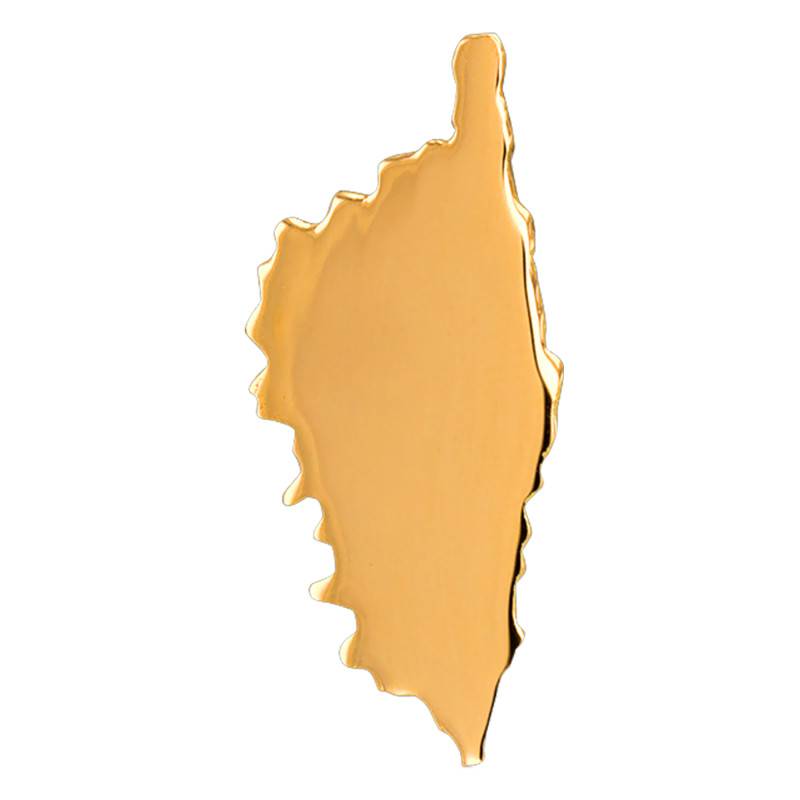 750 Yellow Gold Polished Corsica Pendant - Lucas Lucor