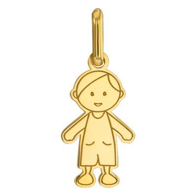 18K Yellow Gold Little Boy PM Pendant - Lucas Lucor