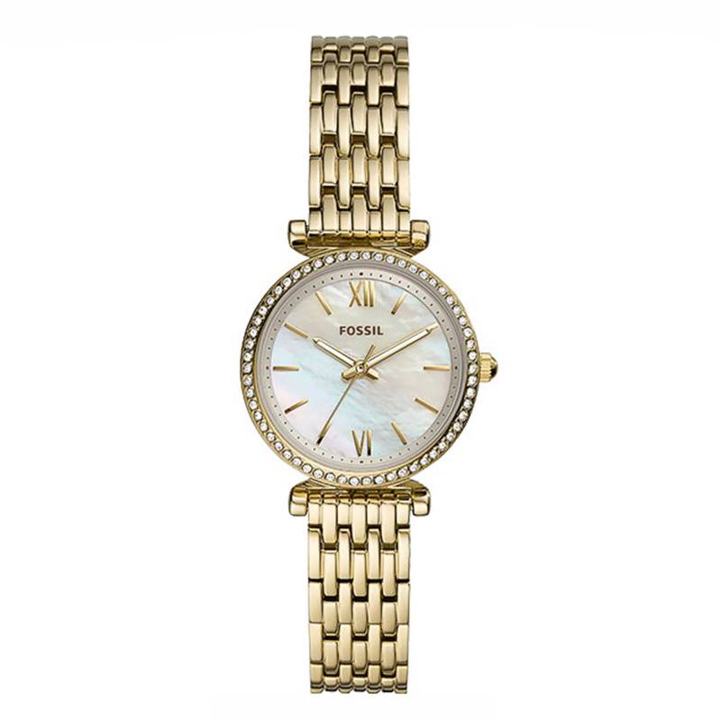 Yellow Steel Carlie Mini Watch ES4735 - Fossil