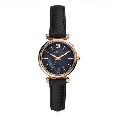 Montre Carlie Mini Cuir Noir ES4700 - Fossil