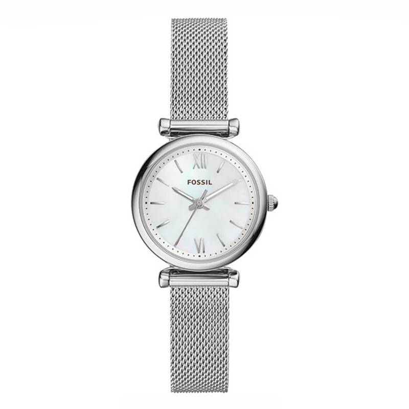 Silver Stainless Steel Carlie Mini Watch ES4432 - Fossil