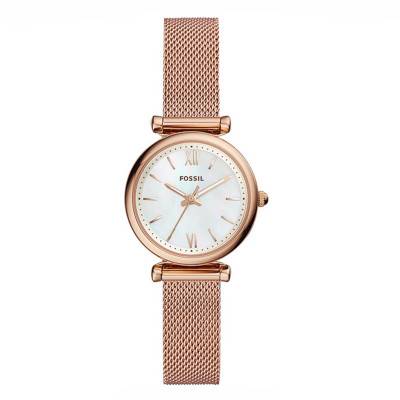 Montre Carlie Mini Acier Or Rose ES4433 - Fossil
