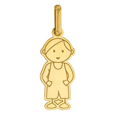 750/1000 Yellow Gold Little Boy GM Pendant - Lucas Lucor - Lucas Lucor