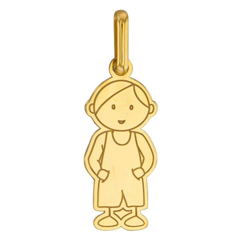 750/1000 Yellow Gold Little Boy GM Pendant - Lucas Lucor - Lucas Lucor