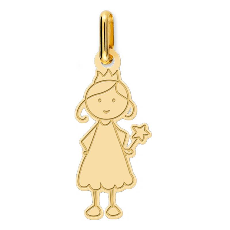Pauline 18K Yellow Gold Fairy Pendant - Lucas Lucor