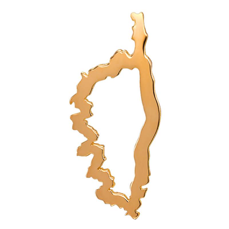 750 Yellow Gold Openwork Corsica Pendant, 13mm Width - Lucas Lucor
