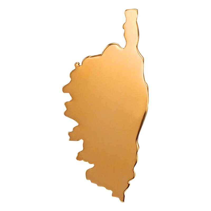 18K Yellow Gold Polished Corsica Pendant - Lucas Lucor