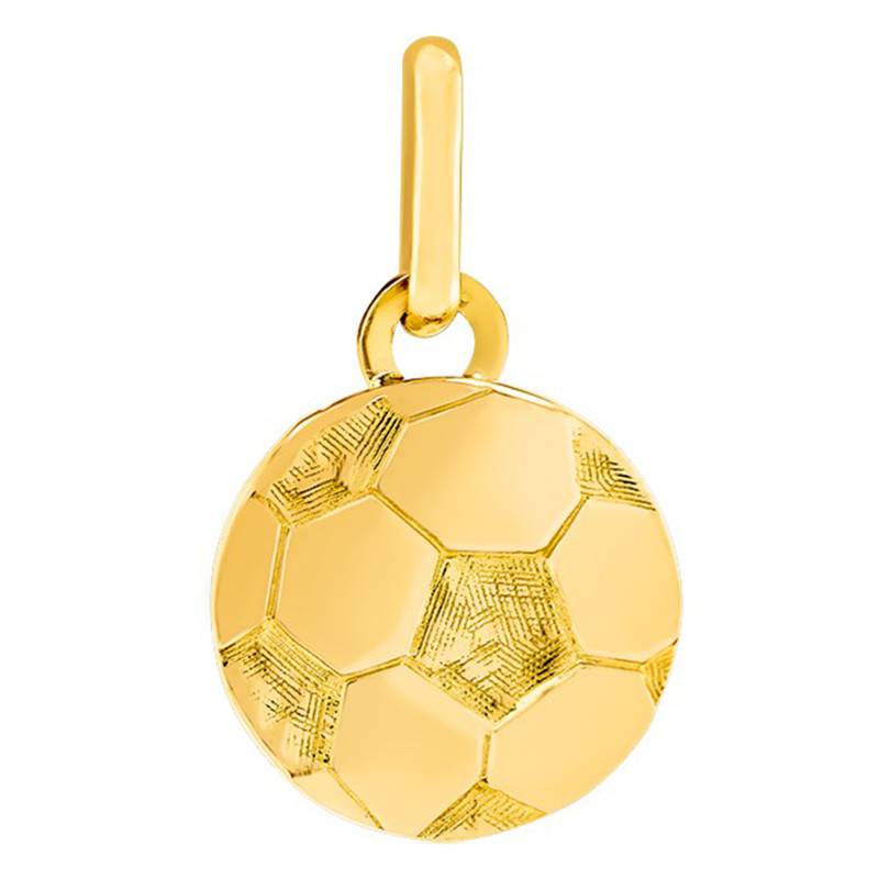Yellow Gold 375 or 750 Soccer Ball Pendant - Lucas Lucor
