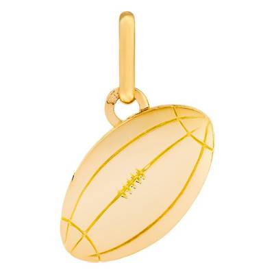 375/1000 or 750/1000 Yellow Gold Rugby Ball Pendant - Lucas Lucor
