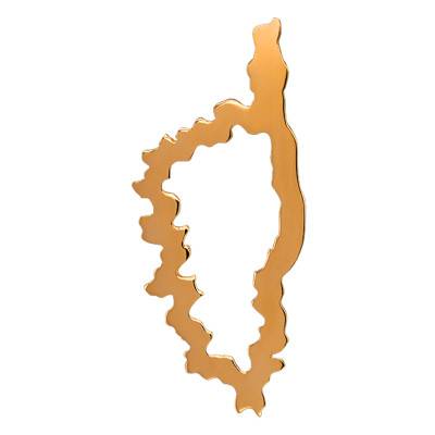 750 Yellow Gold Open-Work Corsica Pendant, Width 16 mm - Lucas Lucor