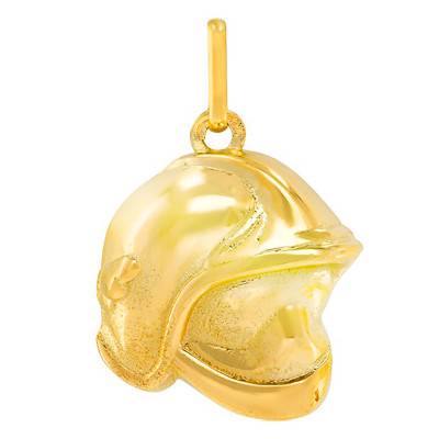 Pendentif casque pompier Or Jaune 375 ou 750 - Lucas Lucor