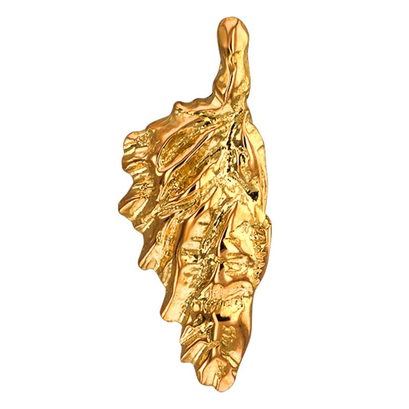 750/1000 Yellow Gold Corsica Relief Pendant - Lucas Lucor