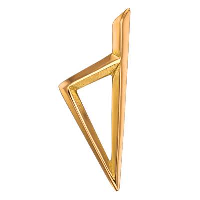 750 Yellow Gold Small Triangular Corsica Pendant - Lucas Lucor
