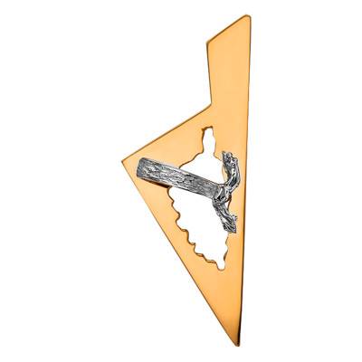Corsica Bandana Two-Tone 750 Gold Pendant - Lucas Lucor