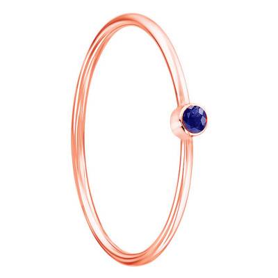 Bague Lonely Star Or Rose 750, Saphir 0,02 ct - Ocarat