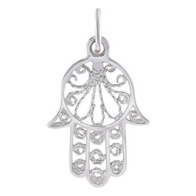 925 Silver Hamsa Hand Pendant - Artemis
