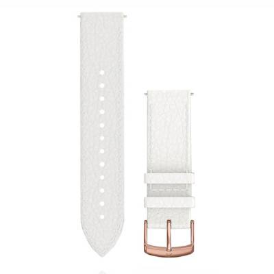 White Italian Leather Quick Release Watch Strap 010-12691-0B - Garmin