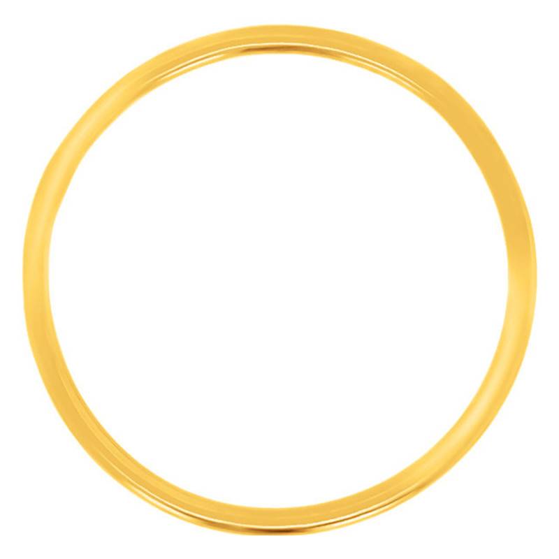 750/1000 Yellow Gold Simply Circle Pendant - Ocarat