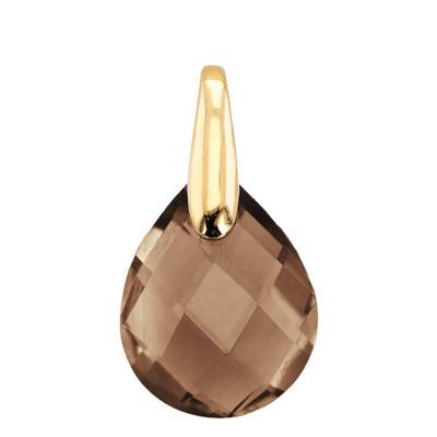 Pendentif Quartz Fumé Poire - Les Valentines