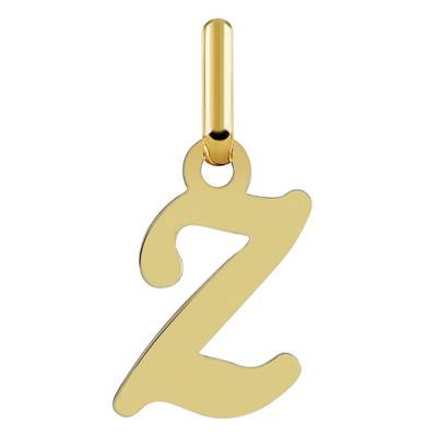 Pendentif Lettre Z en Or Jaune 750 - Argyor