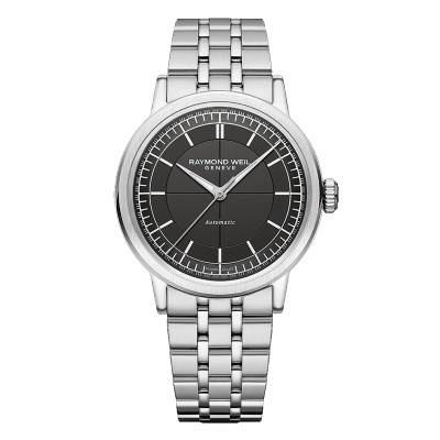 Millesime Central Seconds 39 mm Watch - Anthracite Dial - Raymond Weil