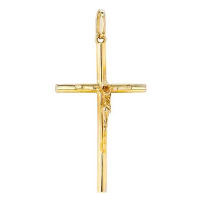 Christ en Croix Fine Or Jaune 750 - Vandona