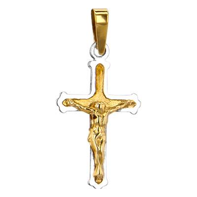 Christ en Croix Sculpté 2 Ors 750 - Vandona