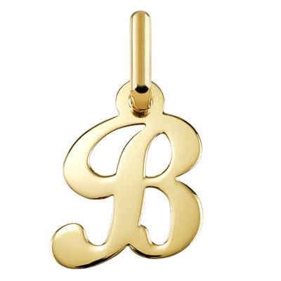 Yellow 750 Gold Letter B Pendant - Argyor