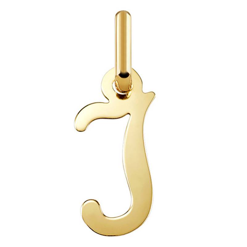 Letter I 750/1000 Yellow Gold Pendant - Argyor