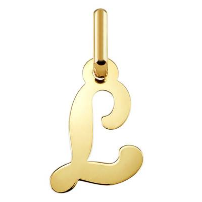 Letter L 750/1000 Yellow Gold Pendant - Argyor