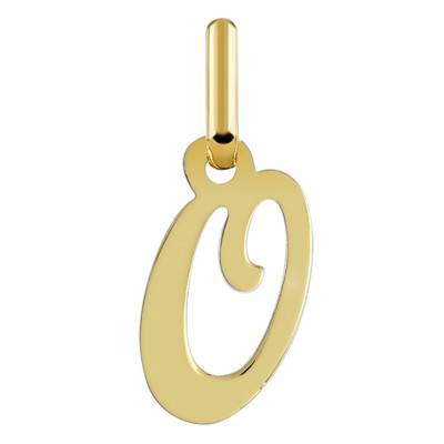 Pendentif Lettre O en Or Jaune 750 - Argyor