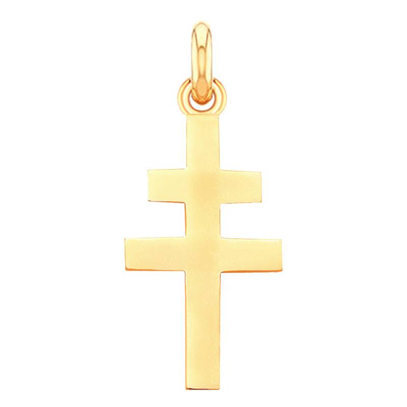 750 Yellow Gold Lorraine Cross - Becker