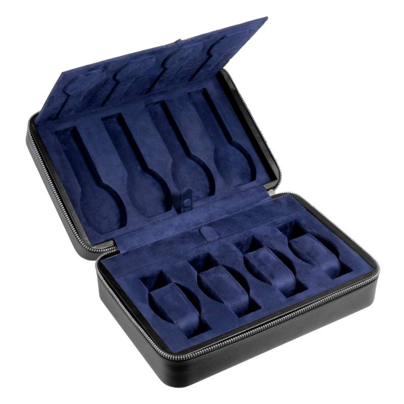 Black or Brown Leather 8-Watch Box - Bouveret - Bouveret
