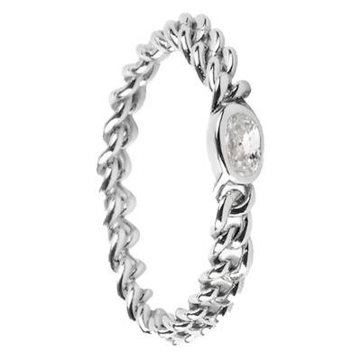 Bague white Marilyn Argent - Taille 52 - Aleyolé