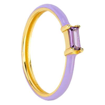 Liliac Annie Gold-Plated Ring - Aleyolé