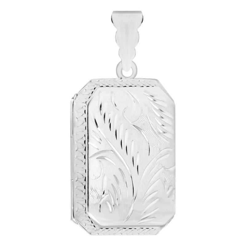 925 Silver Octagonal Photo Pendant - Artemis