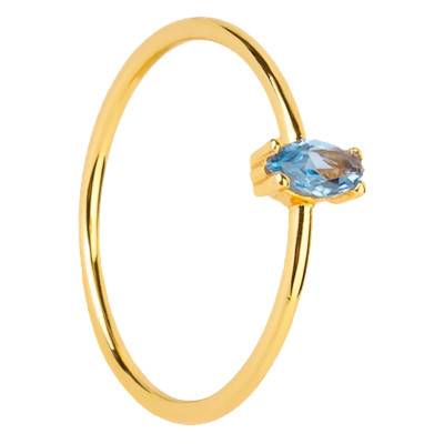 Bague Blue Eileen Dorée - Aleyolé