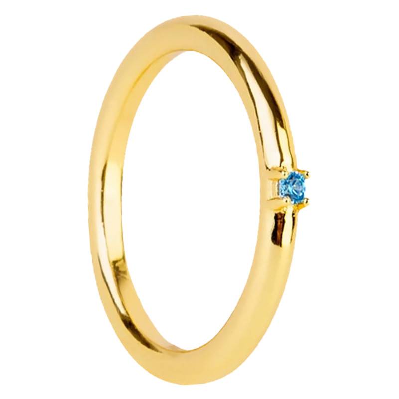 Blue Prisma Gold-Plated Ring - Aleyolé