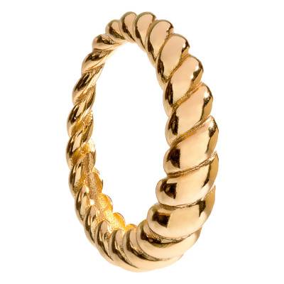 Gold-Plated Twisted Chloe Ring - Aleyolé